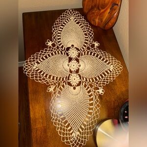 Antique Crochet Lace Table Runners (2)